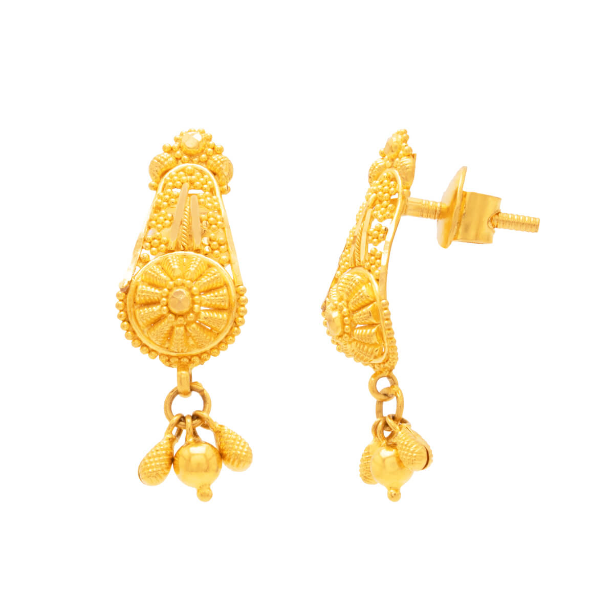 Farin Gold Earring with Free Gold Coin