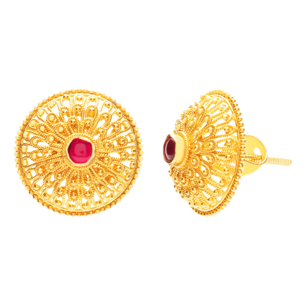 Nishad Gold Earrings