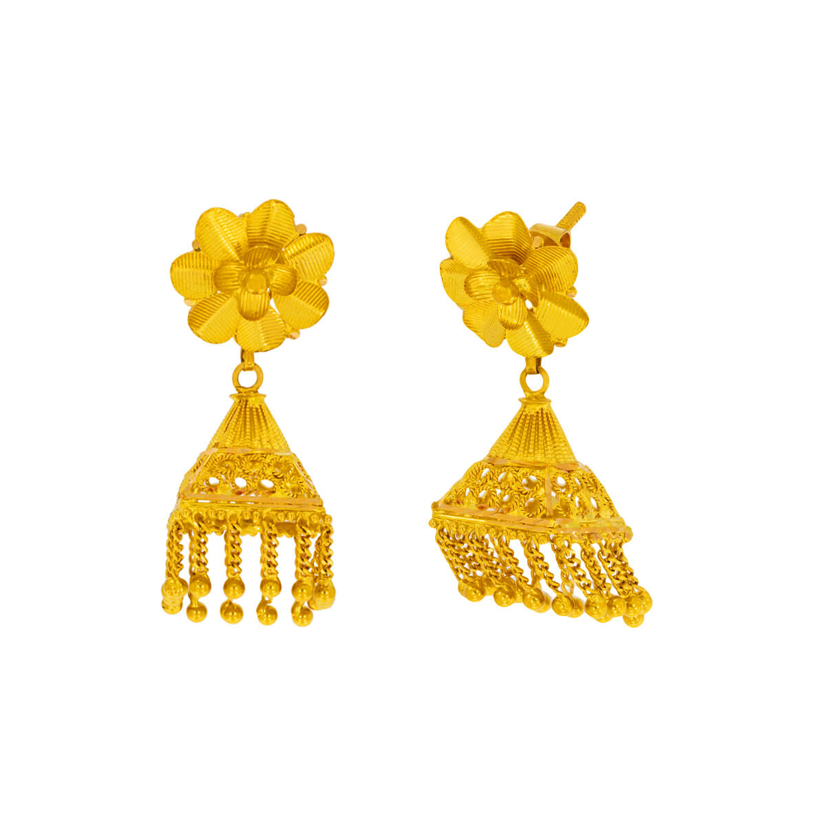 Nivisa Gold Earring with Free Gold Coin