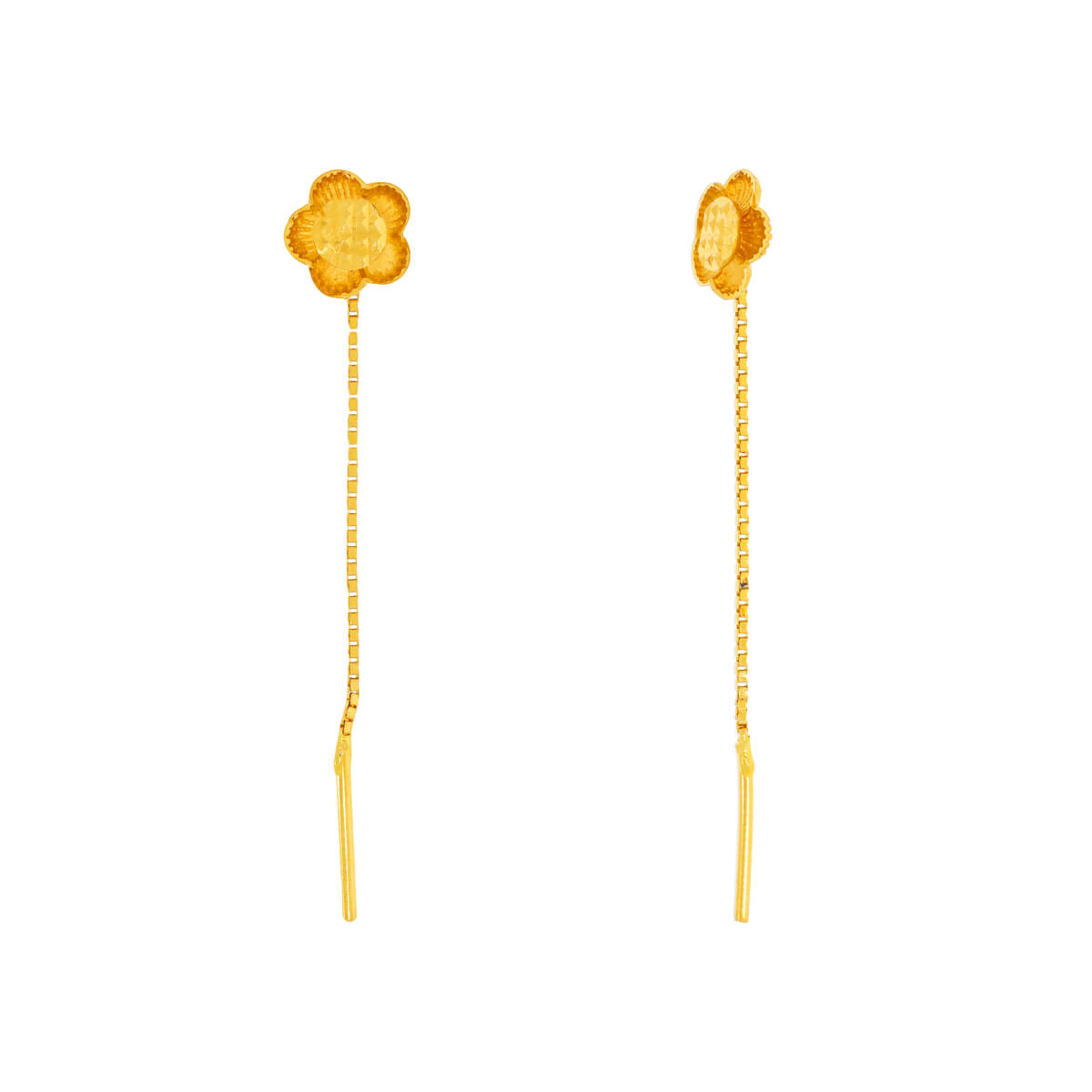 Floradrops Gold Earring with Free Gold Coin