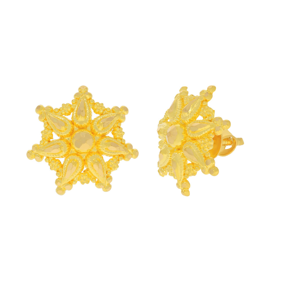 Sunshine Serenade Gold Earrings with Free Gold Coin