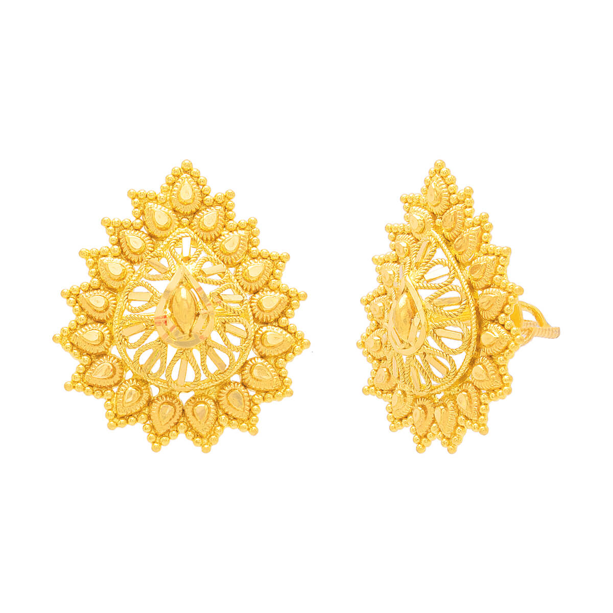 The Zanya Eminent Gold Earrings with Free Gold Coin