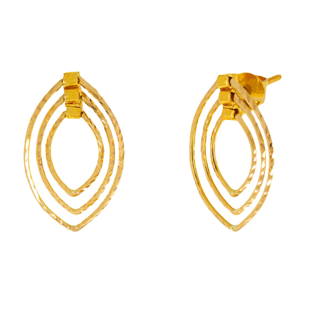 Dora Drop gold earring