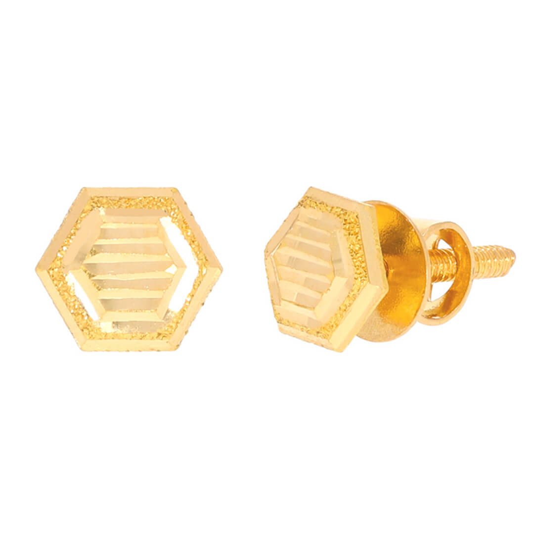 PRETTY HEXAGON EARRING