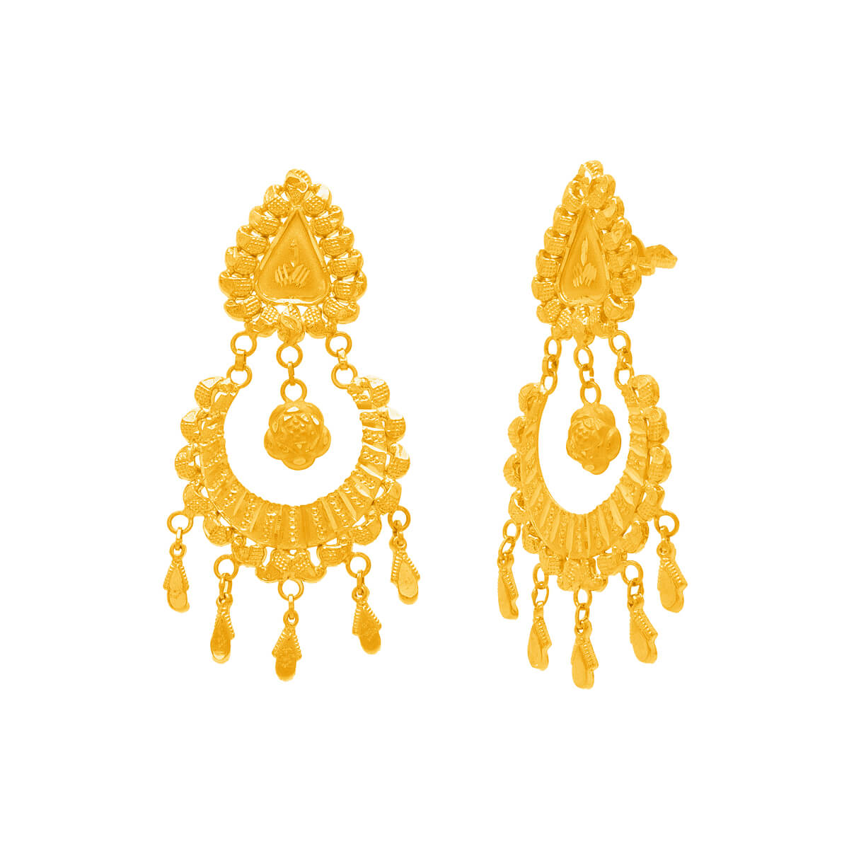 Trinasha Gold Earring with Free Gold Coin