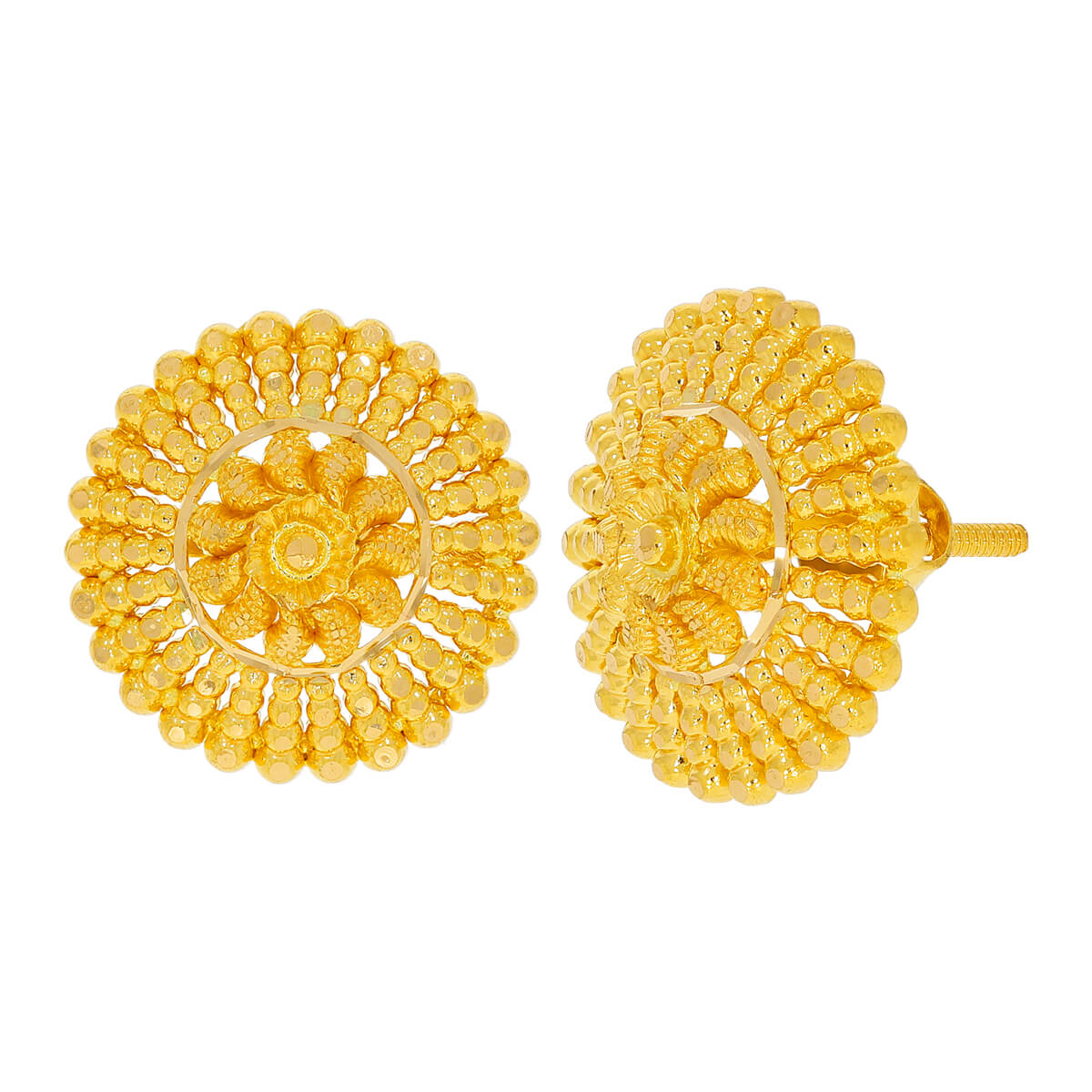 Ekanta Gold Earring with Free Gold Coin