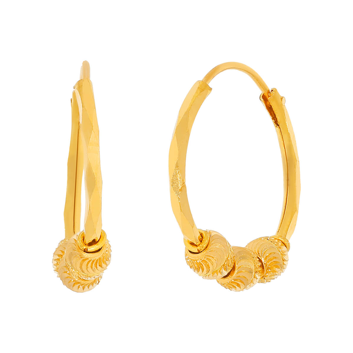 Kamala Gold Earring with Free Gold Coin