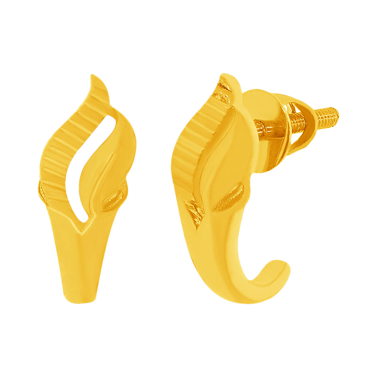 Sapho Gold Earring with Free Gold Coin