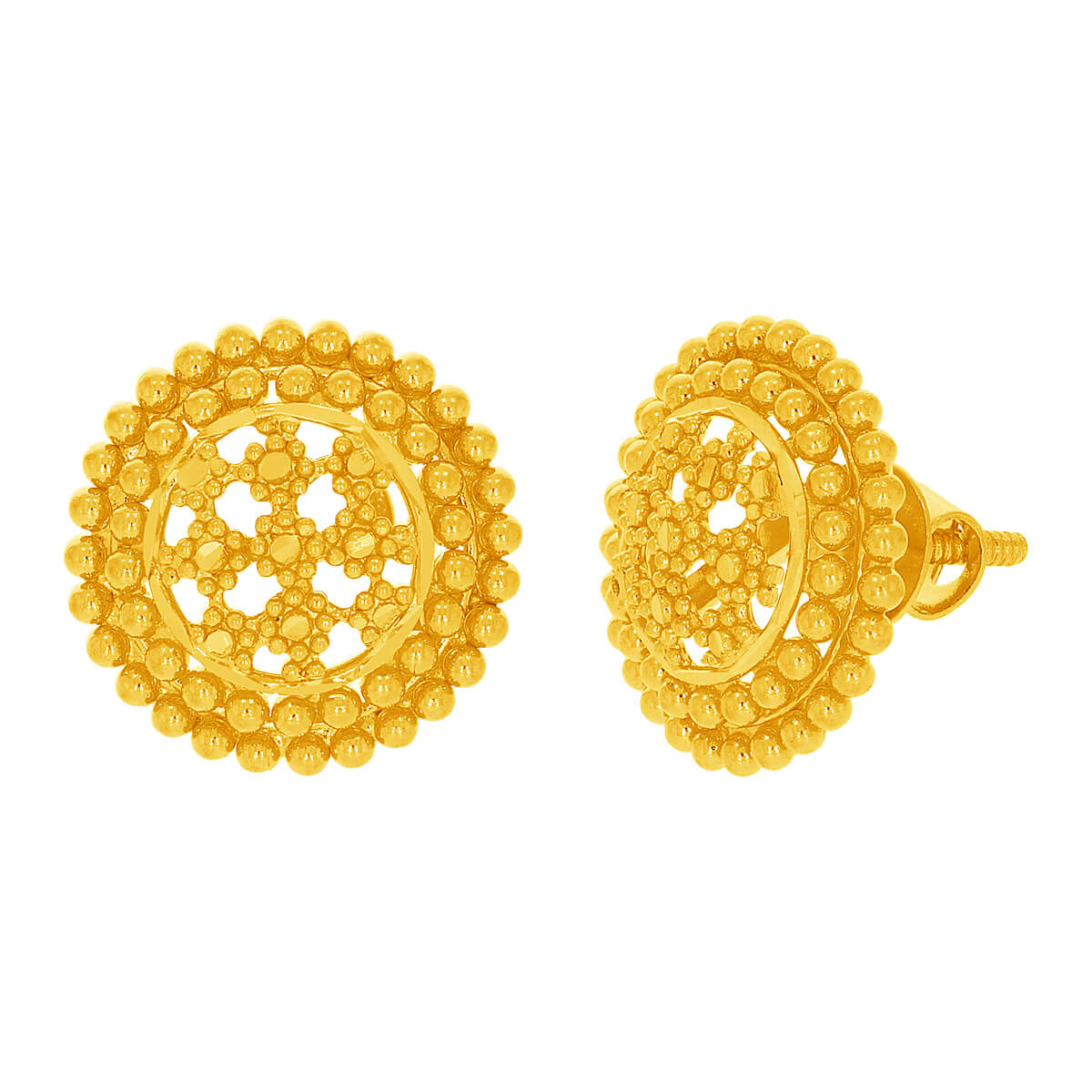 Omya Gold Earring with Free Gold Coin