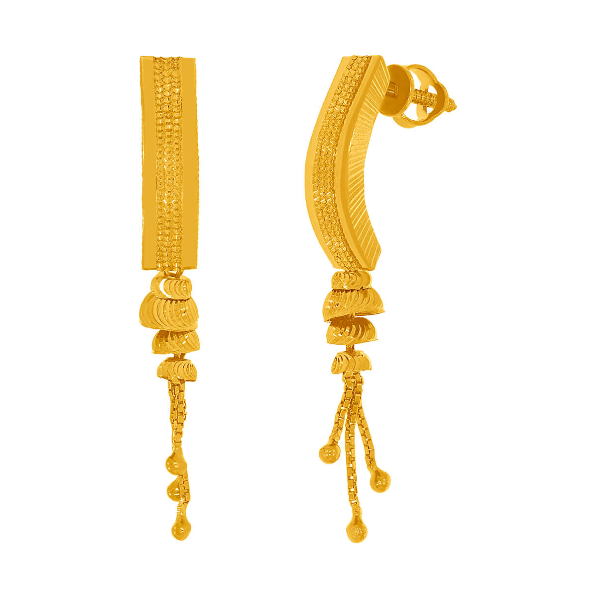 Kaya Gold Earring with Free Gold Coin