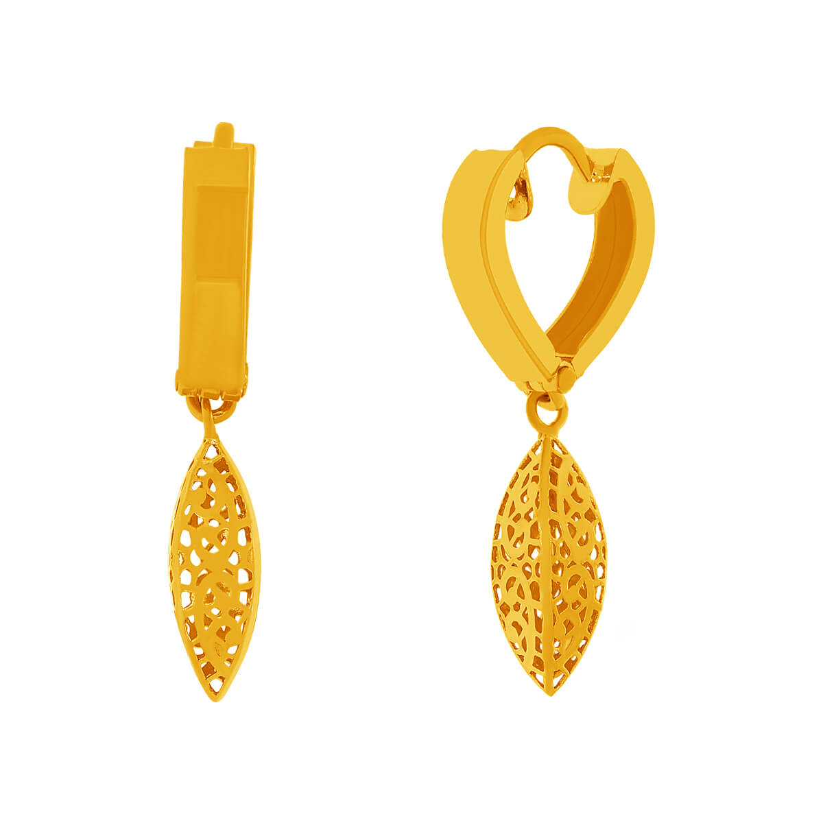 Avnita Gold Earring with Free Gold Coin