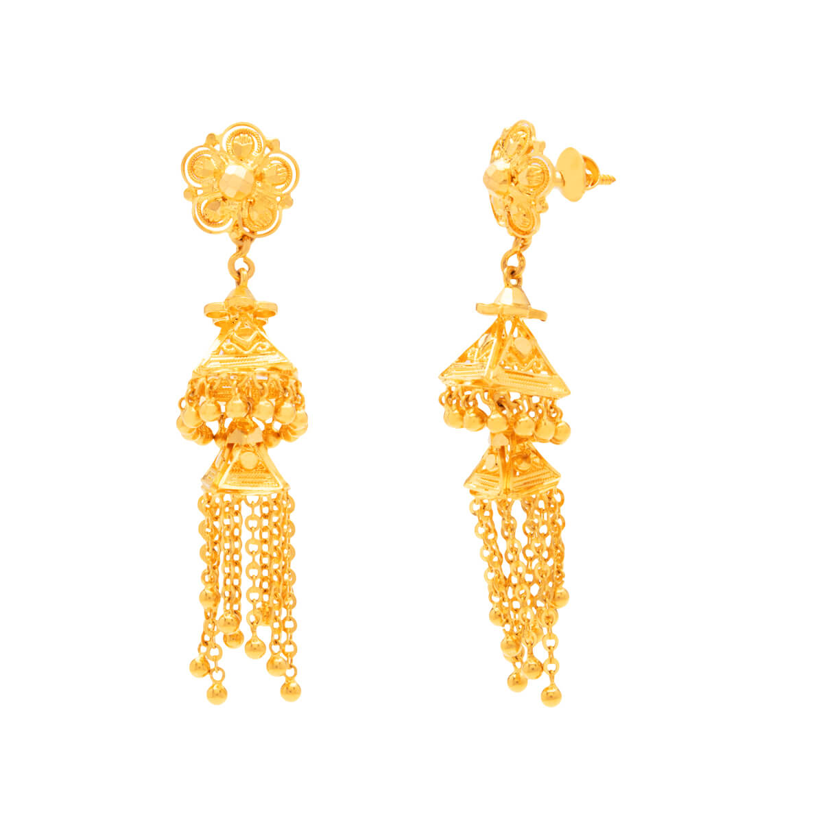 Naima Gold Earrings with Free Gold Coin