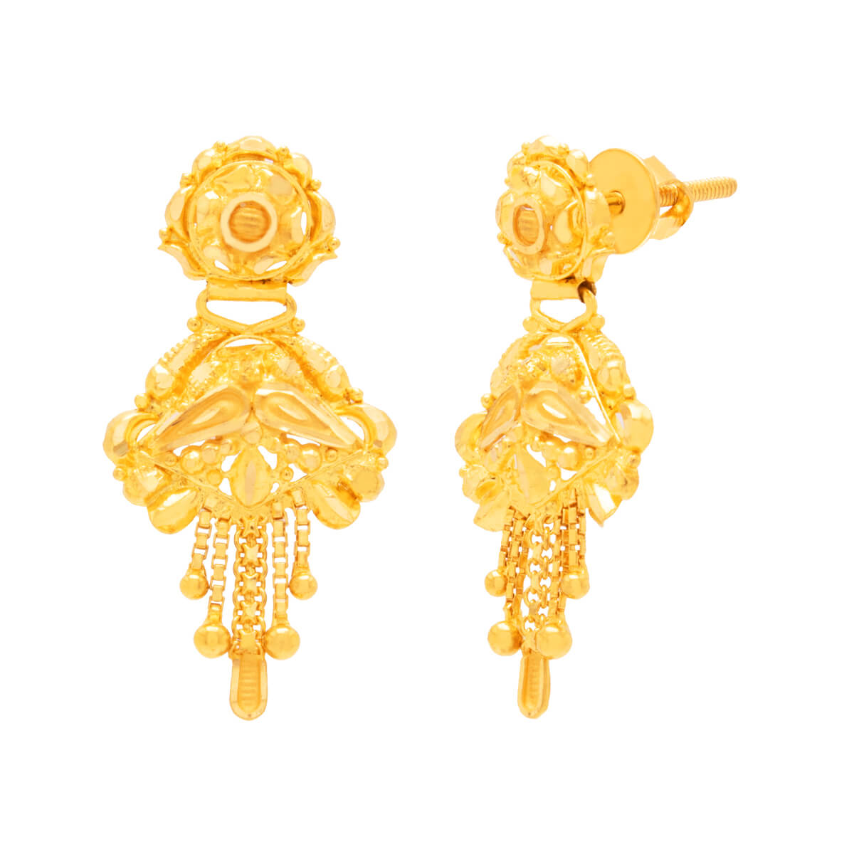 Vedi Gold Earrings with Free Gold Coin