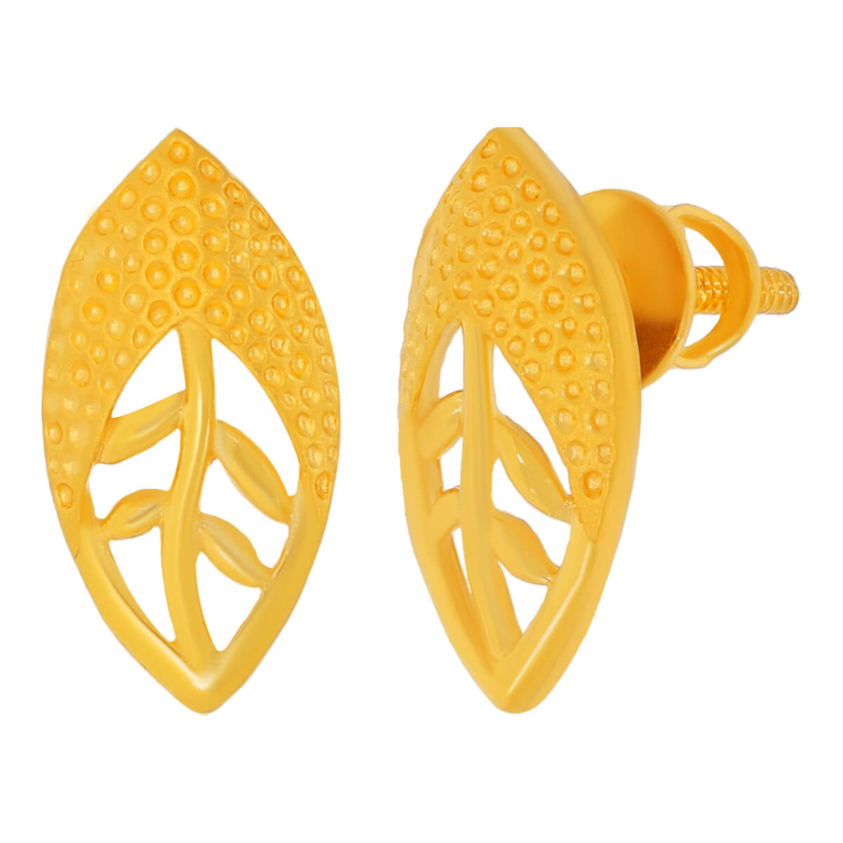 Aarvi Gold Earring with Free Gold Coin