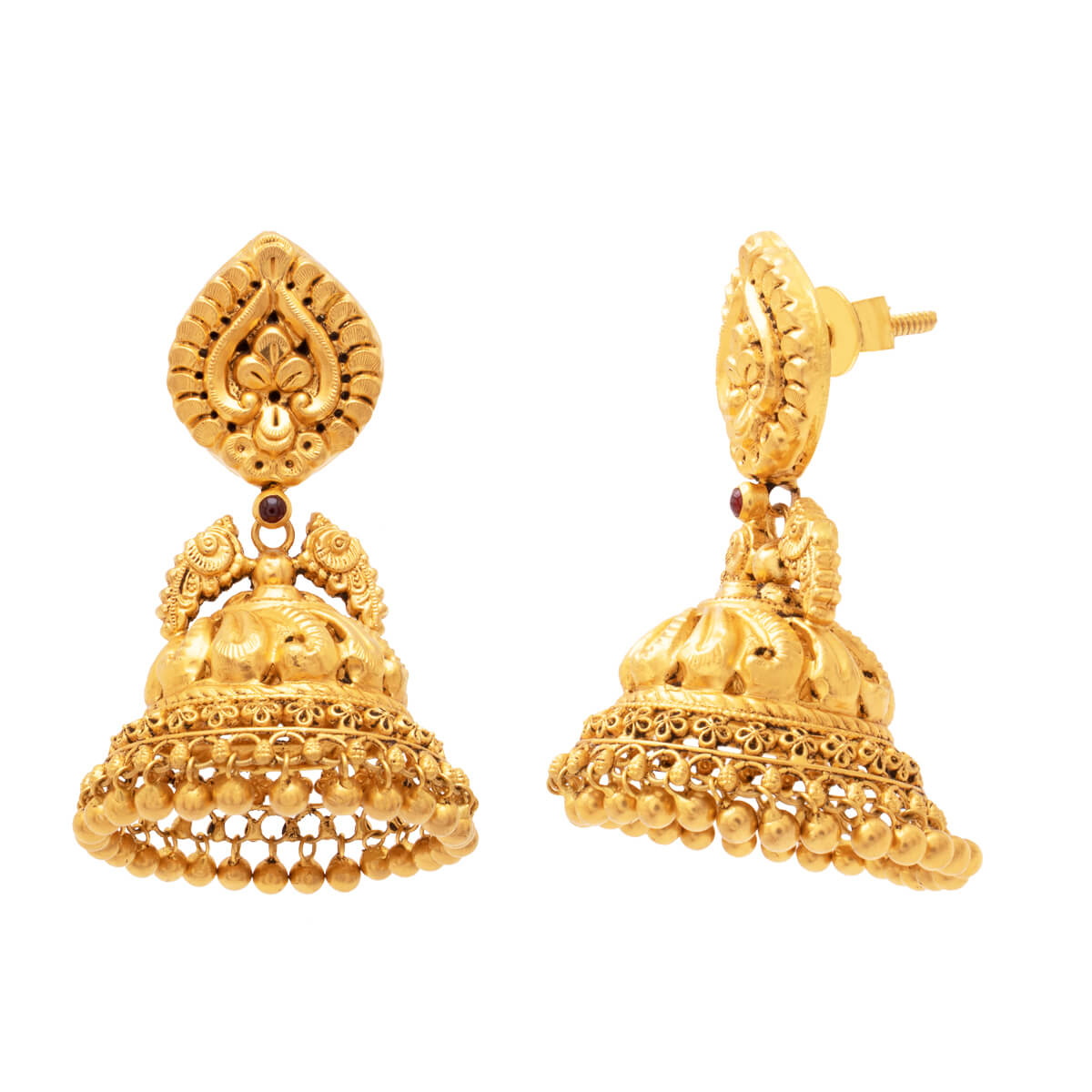 Idika Kyra Gold Earrings with Free Gold Coin