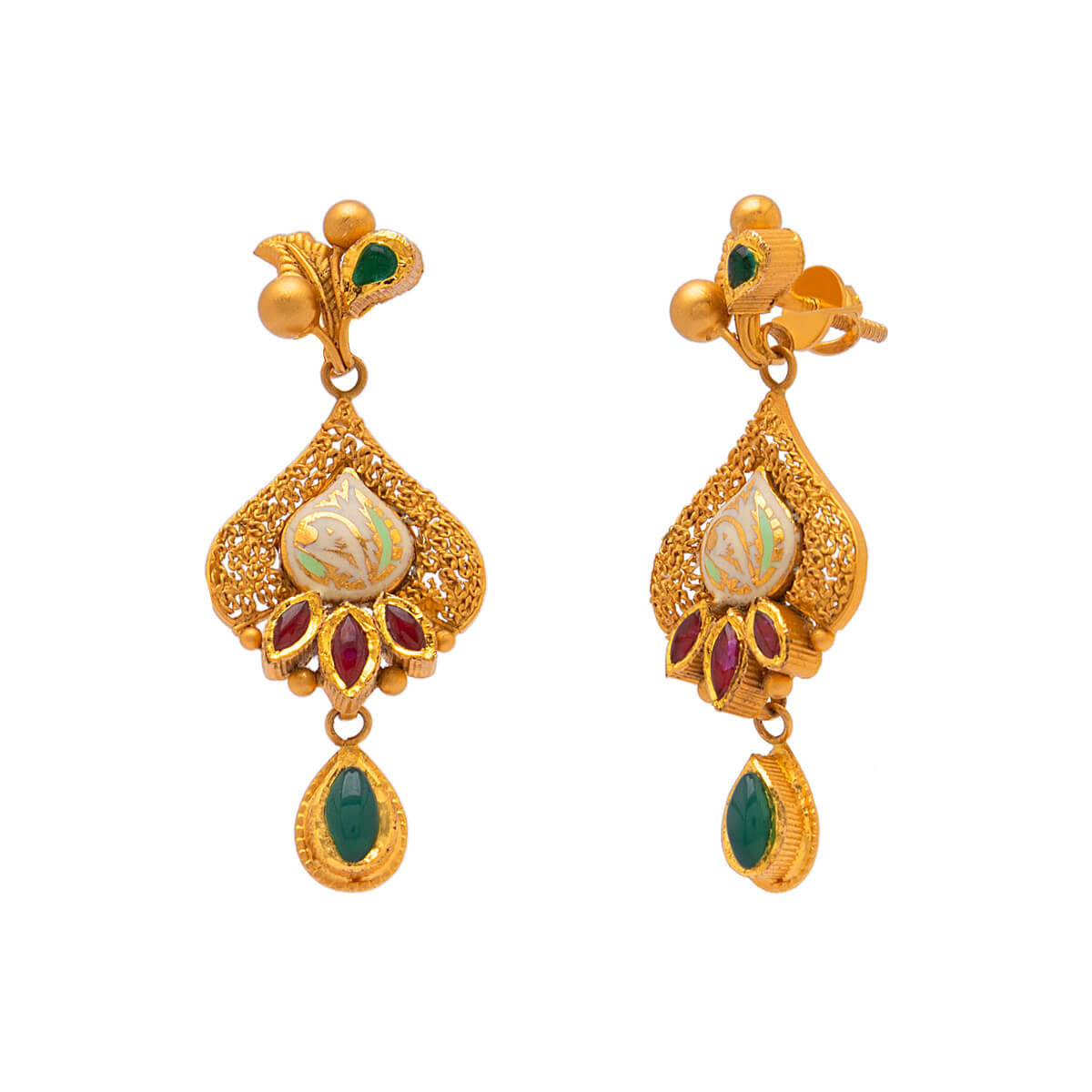 Trishana Eminent Gold Earring