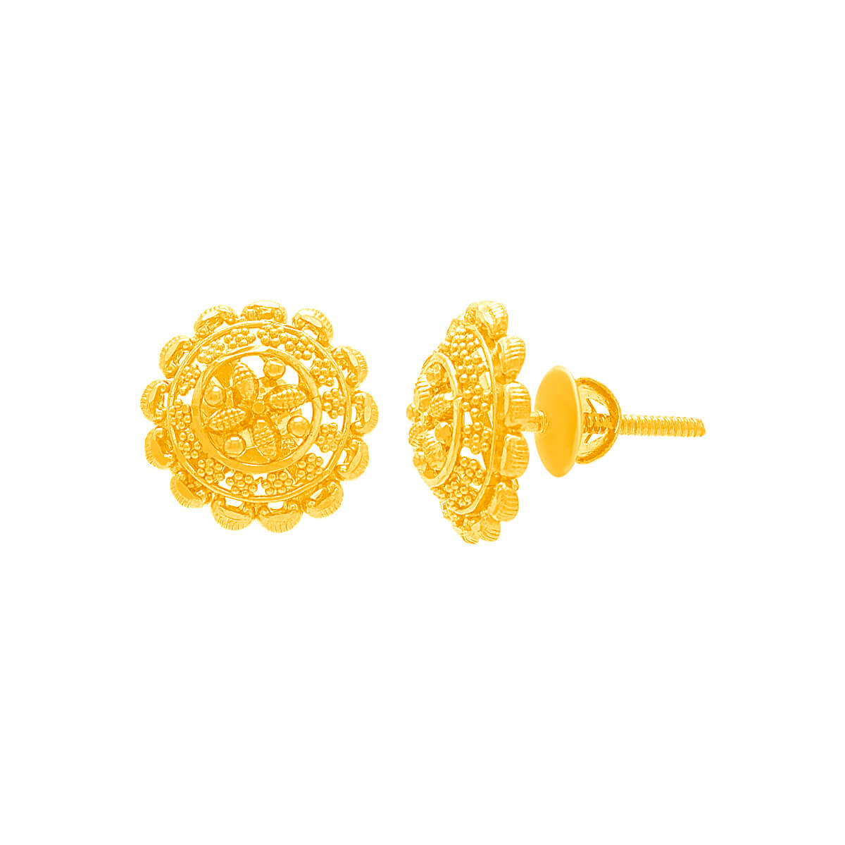 Golden Reverie Gold Earrings with Free Gold Coin