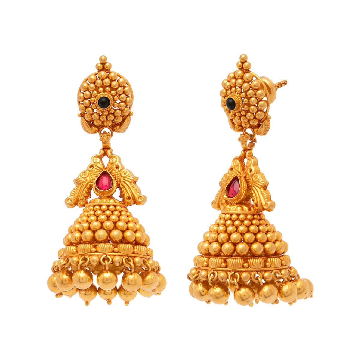 Kaiyen Gold Earrings with Free Gold Coin