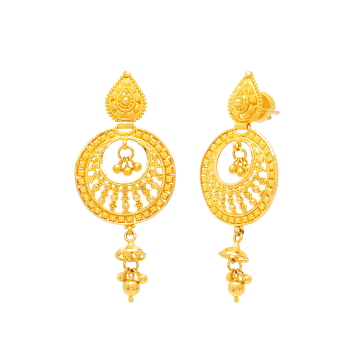 Aashana Gold Earring with Free Gold Coin