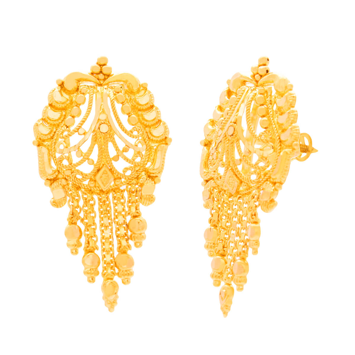 Rohil Gold Earrings with Free Gold Coin