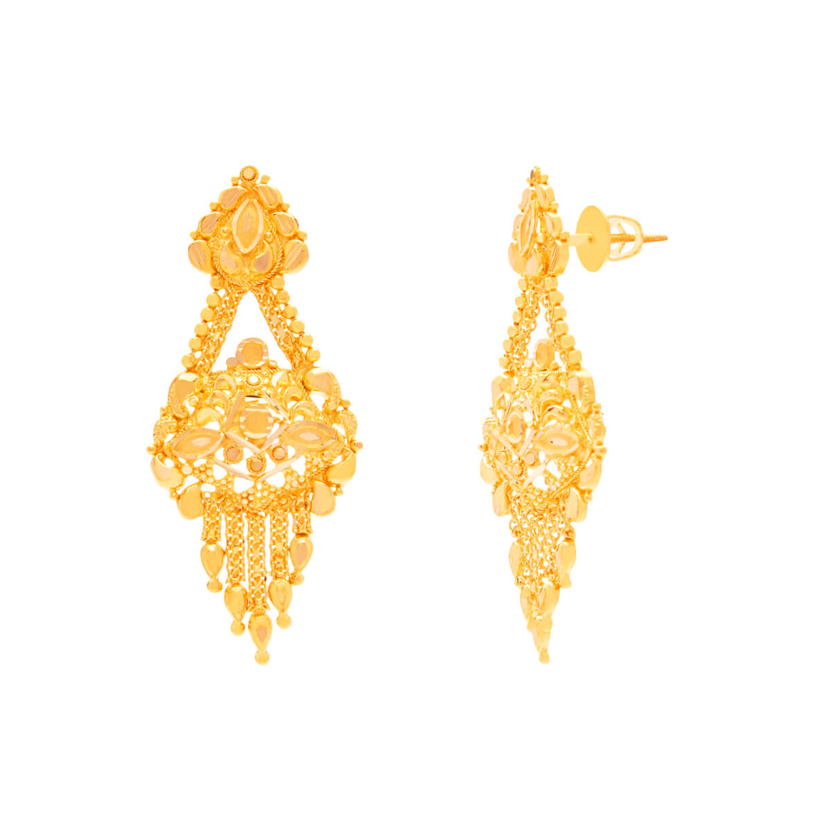 Mithansh Gold Earrings with Free Gold Coin