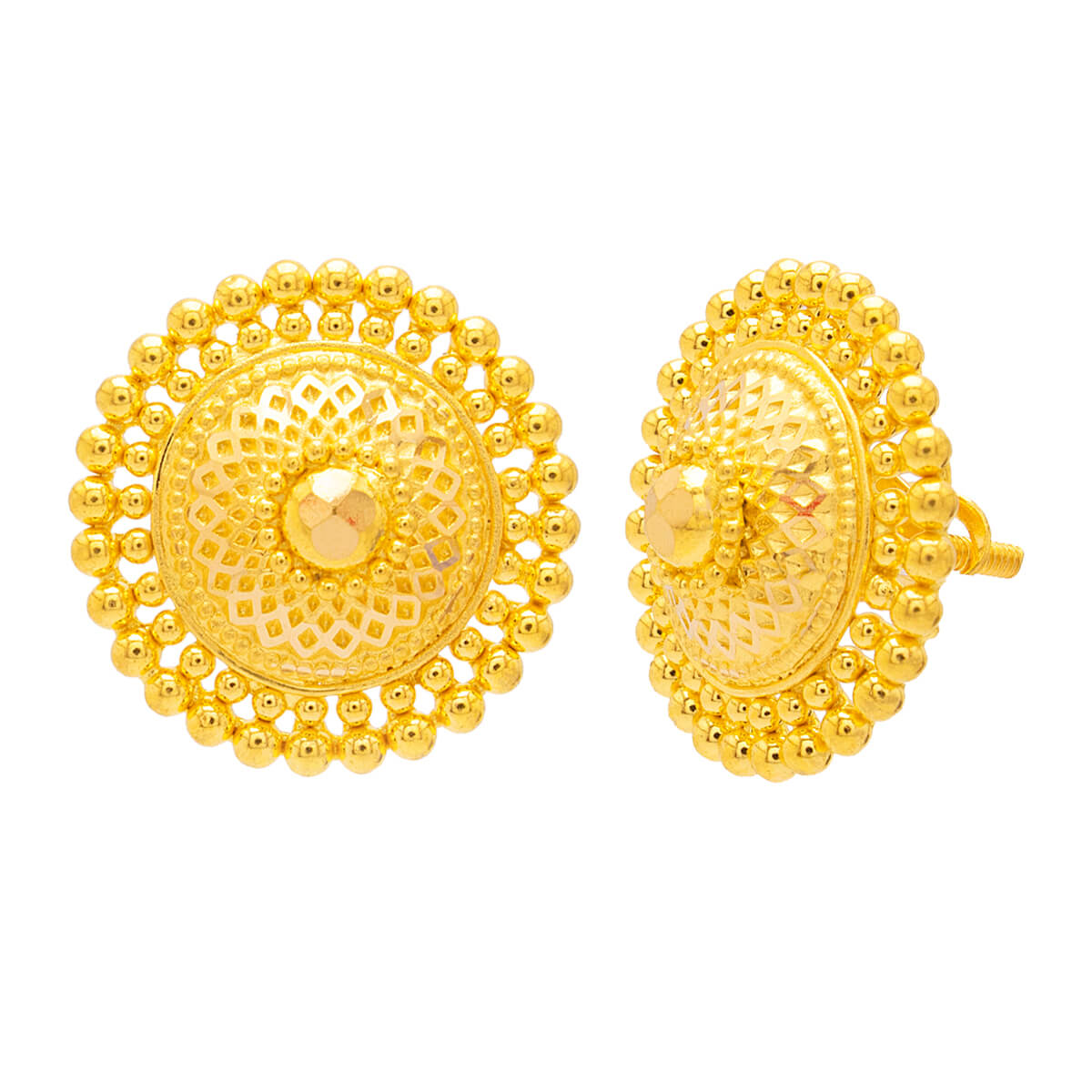 Ovisha Glaming Gold Earring with Free Gold Coin