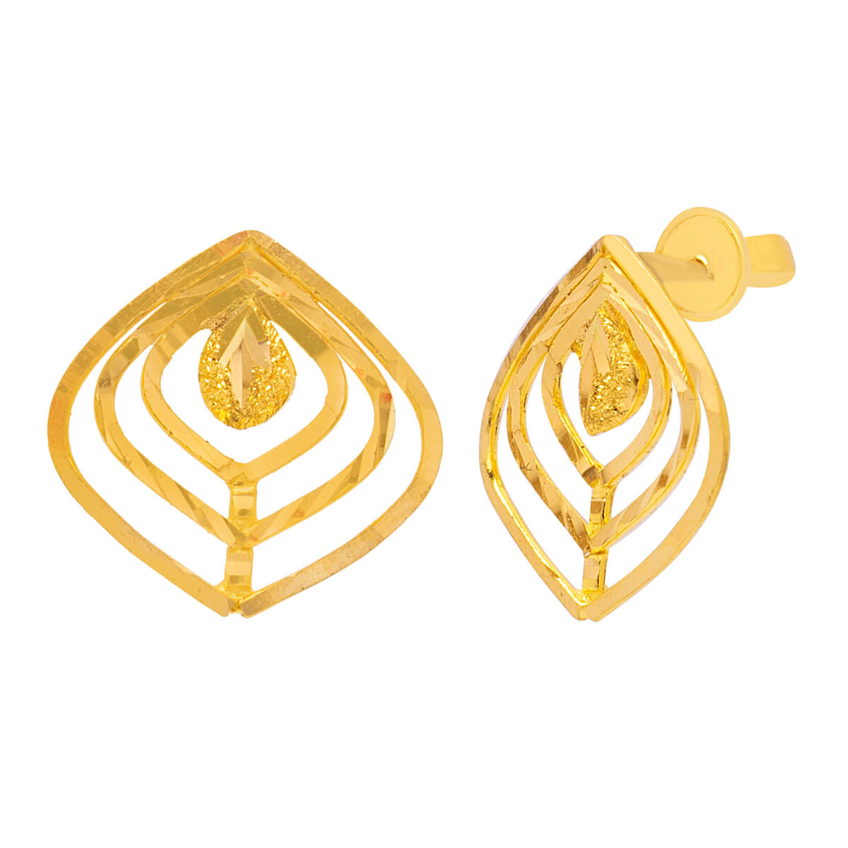 Dazzling Riva Gold Earring with Free Gold Coin