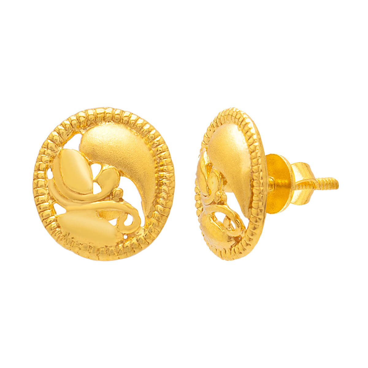 Kayna Gold Earring with Free Gold Coin