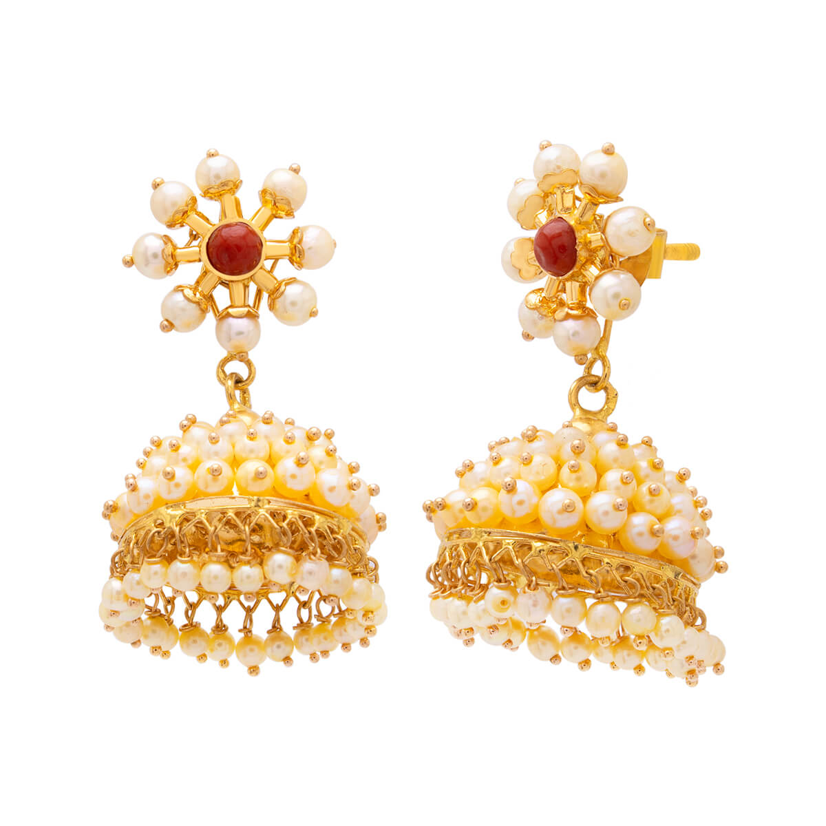 Jhumeriya Eminent Gold Earring with Free Gold Coin