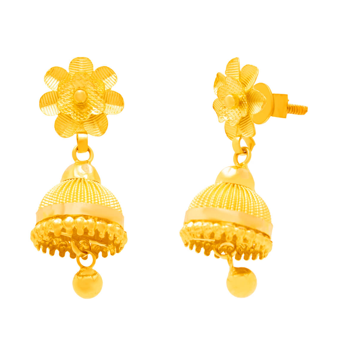 Nitanya Gold Earring with Free Gold Coin