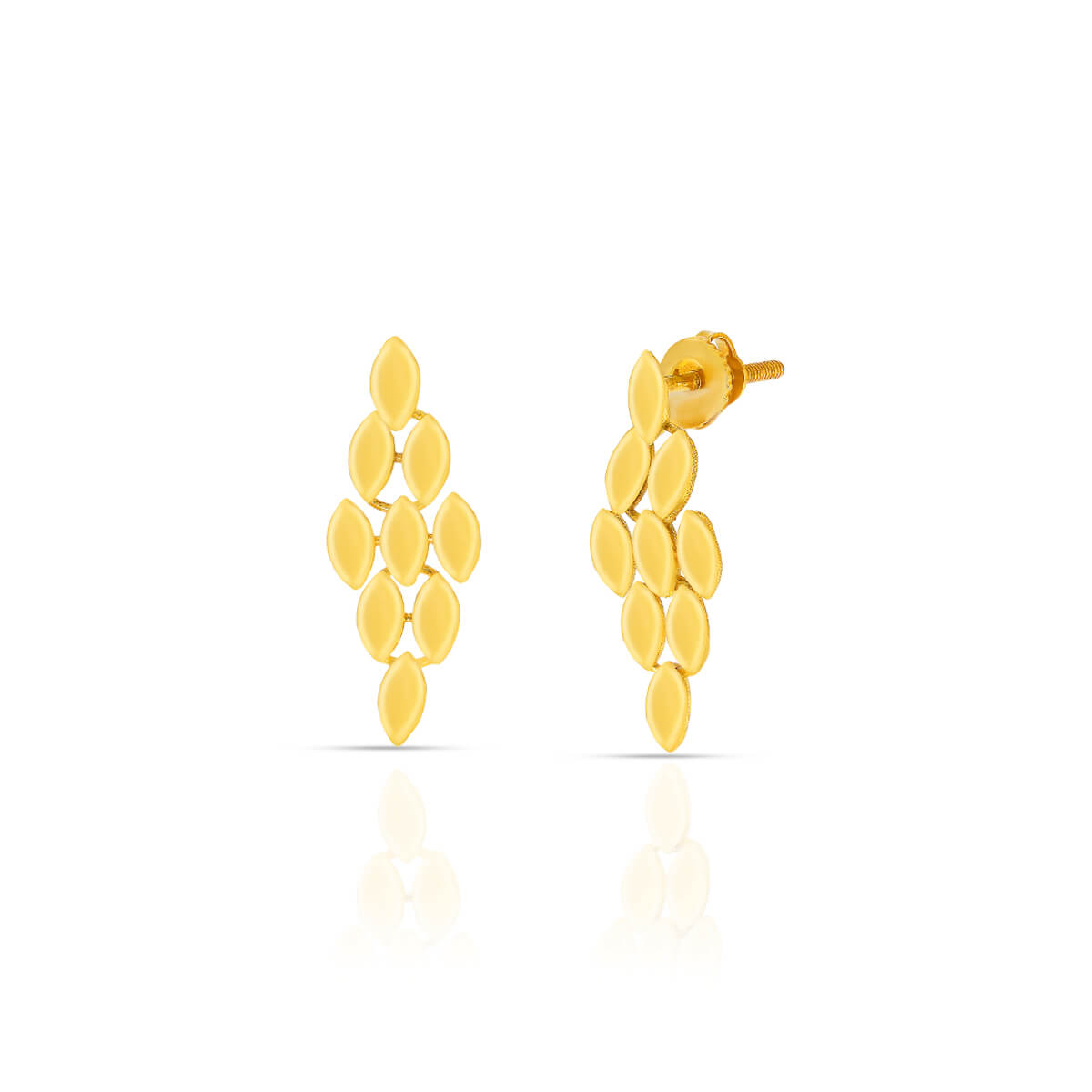 Gold Earrings with Free Gold Coin