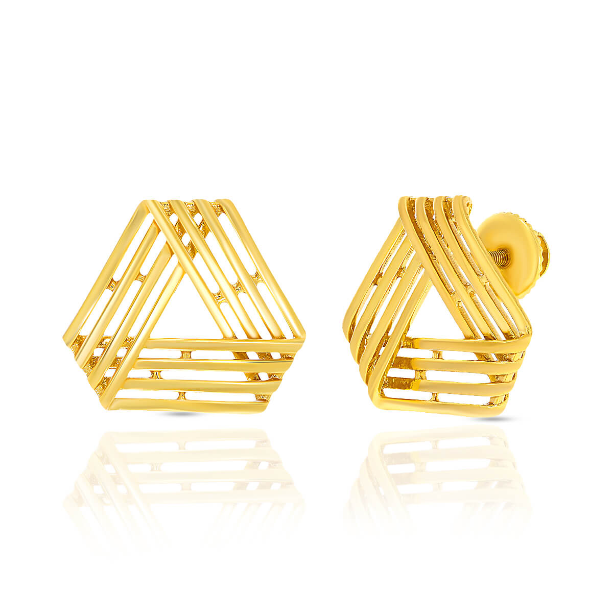 Slinky Gold Earrings with Free Gold Coin