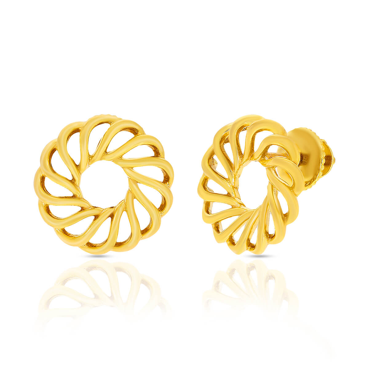 A Sunny Moment Gold Earrings with Free Gold Coin