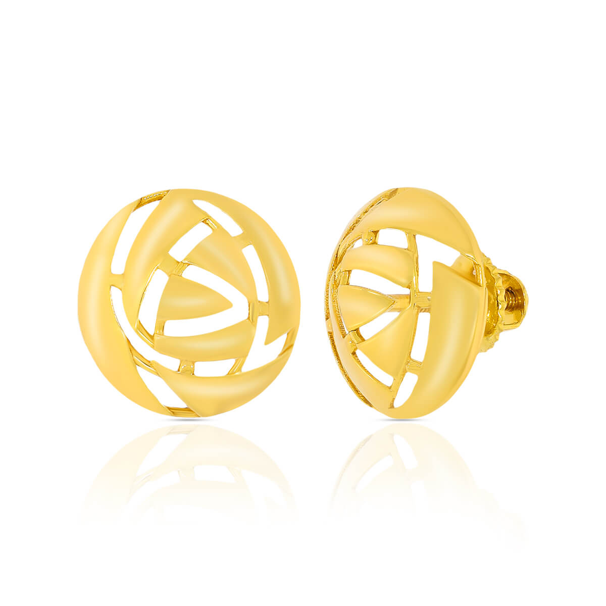 Scoop O Sun Gold Earrings with Free Gold Coin