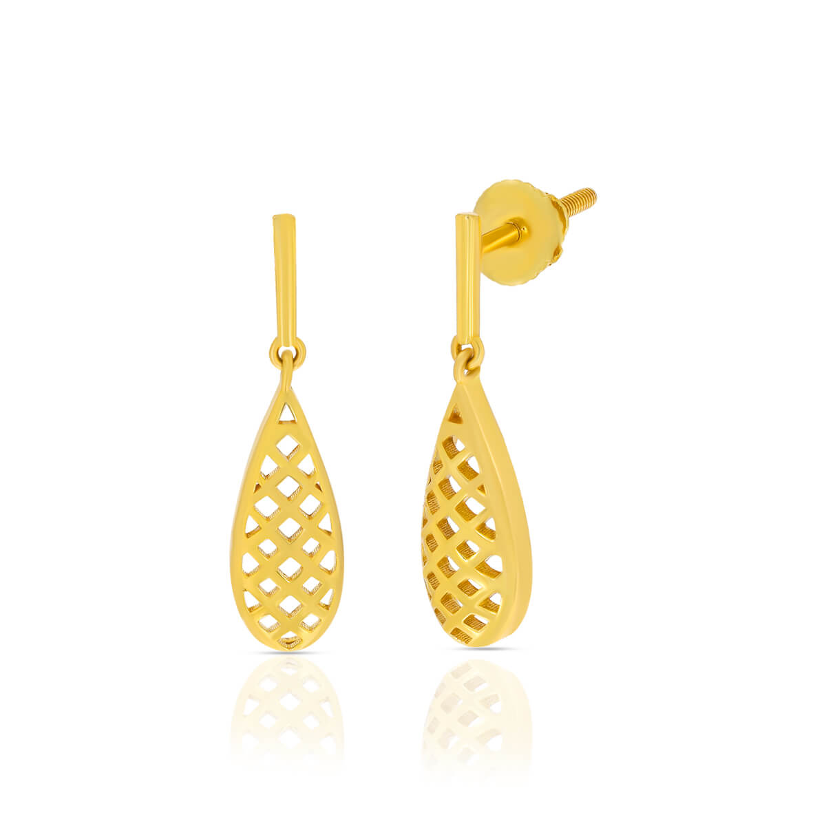 Sea Shell Gold Earrings with Free Gold Coin