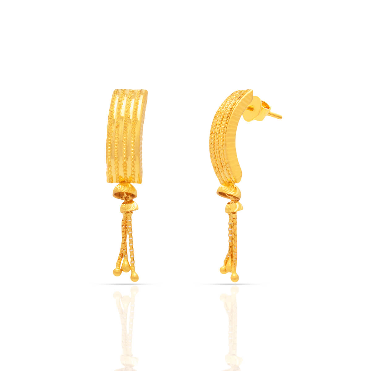 Gold Earring with Free Gold Coin