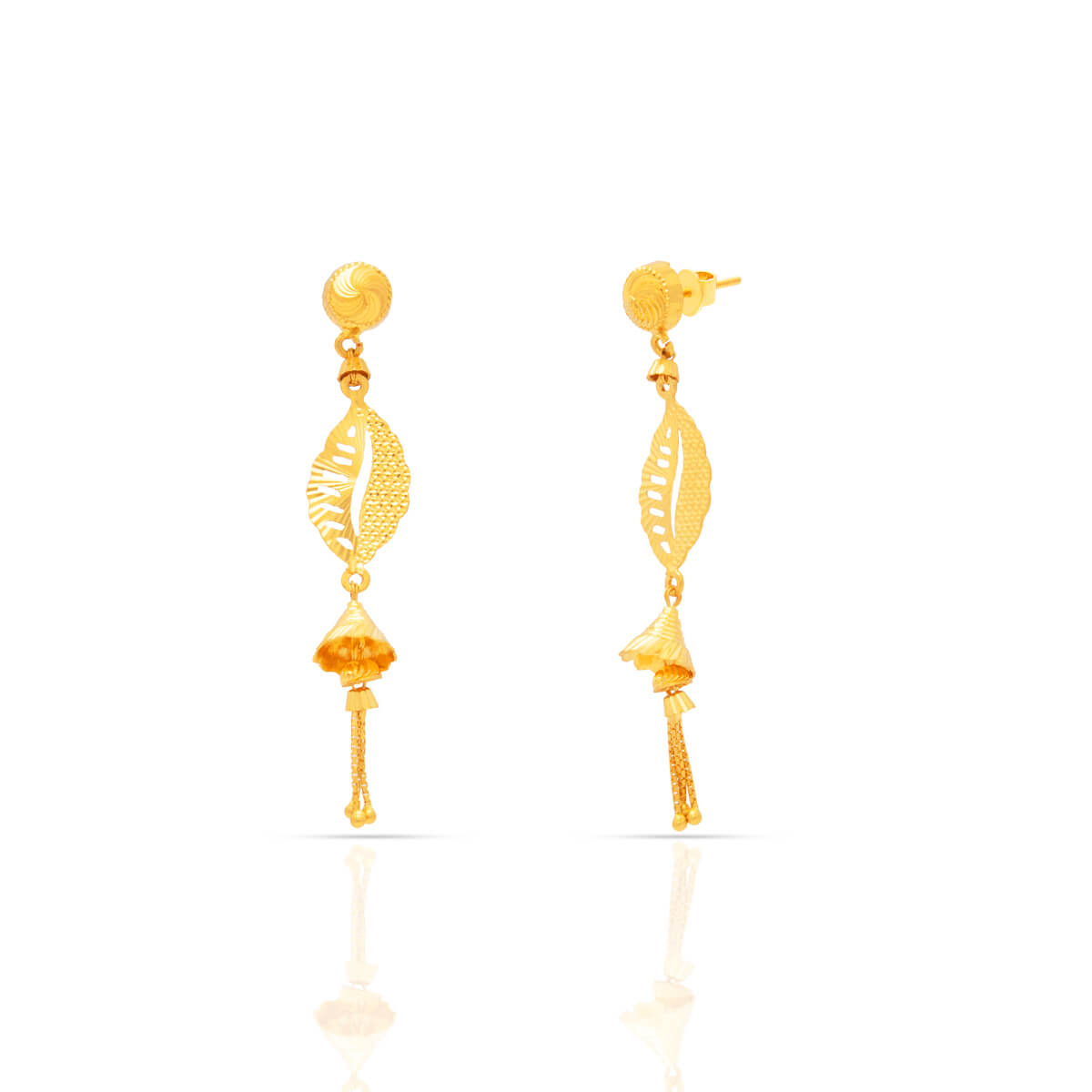 Gold Earring with Free Gold Coin