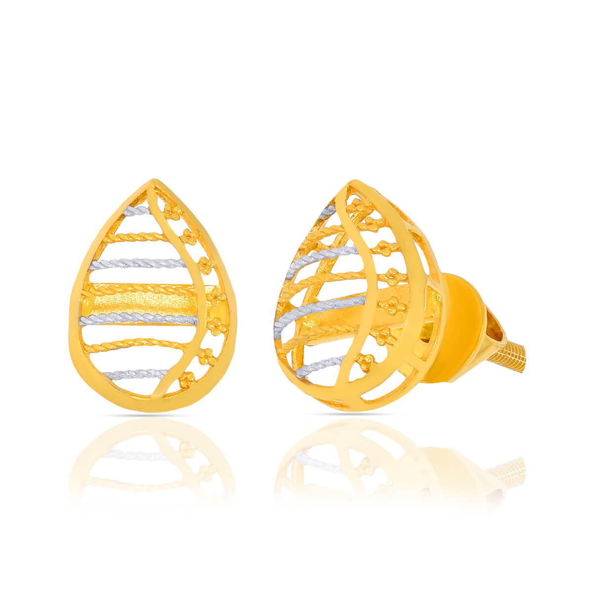 Gold Earring with Free Gold Coin