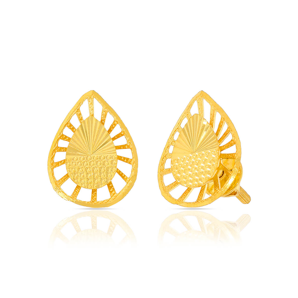 Gold Earring with Free Gold Coin