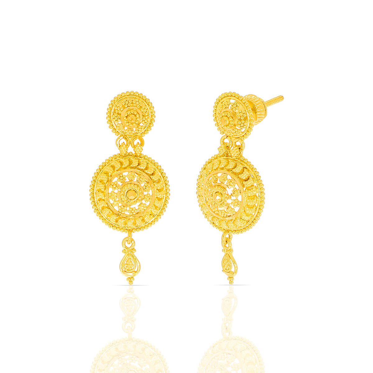 Gilded Glamour Gold Earring