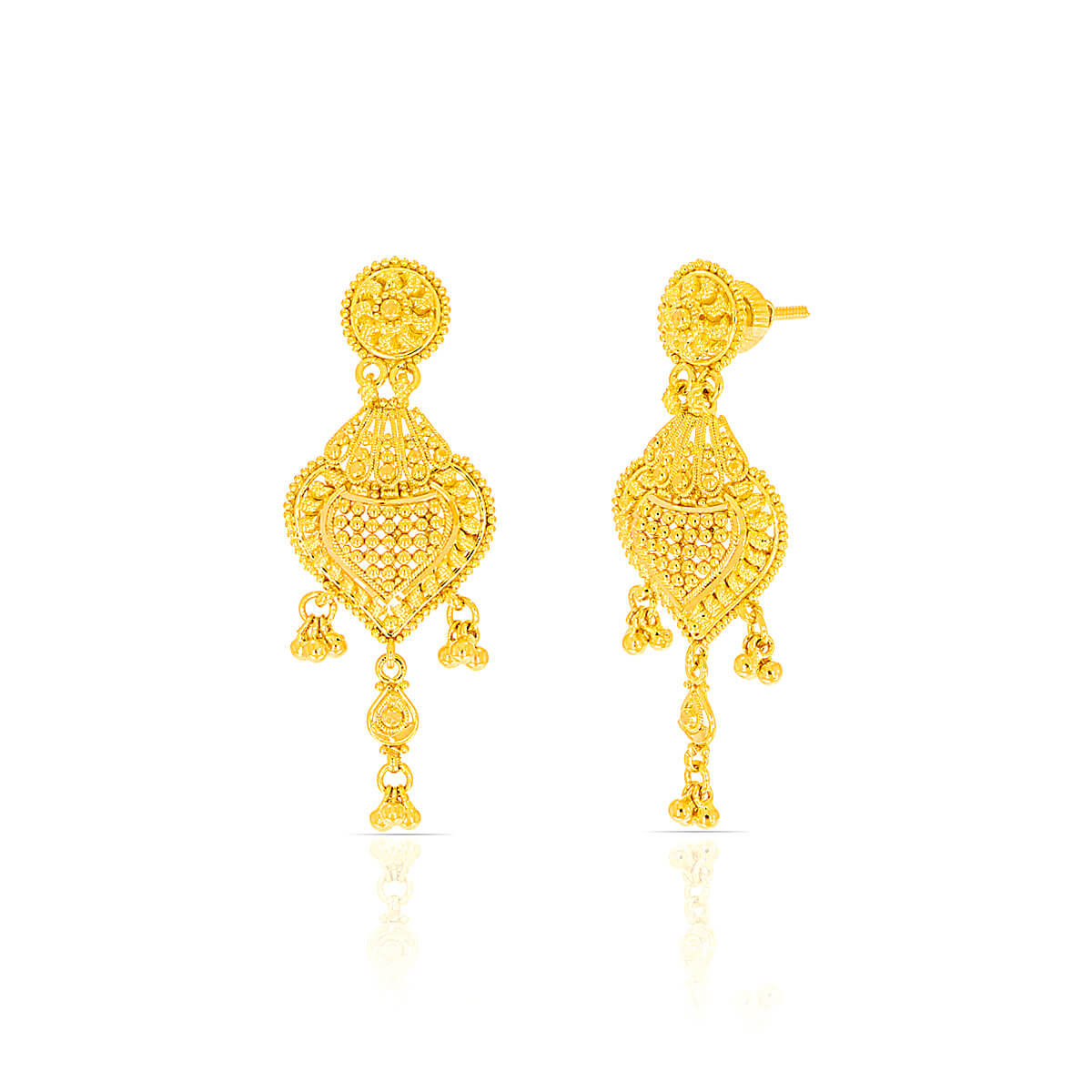 Timeless Elegance Gold Earring with Free Gold Coin