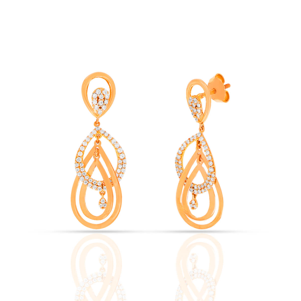 Delicate Dangles Gold Earrings with Free Gold Coin