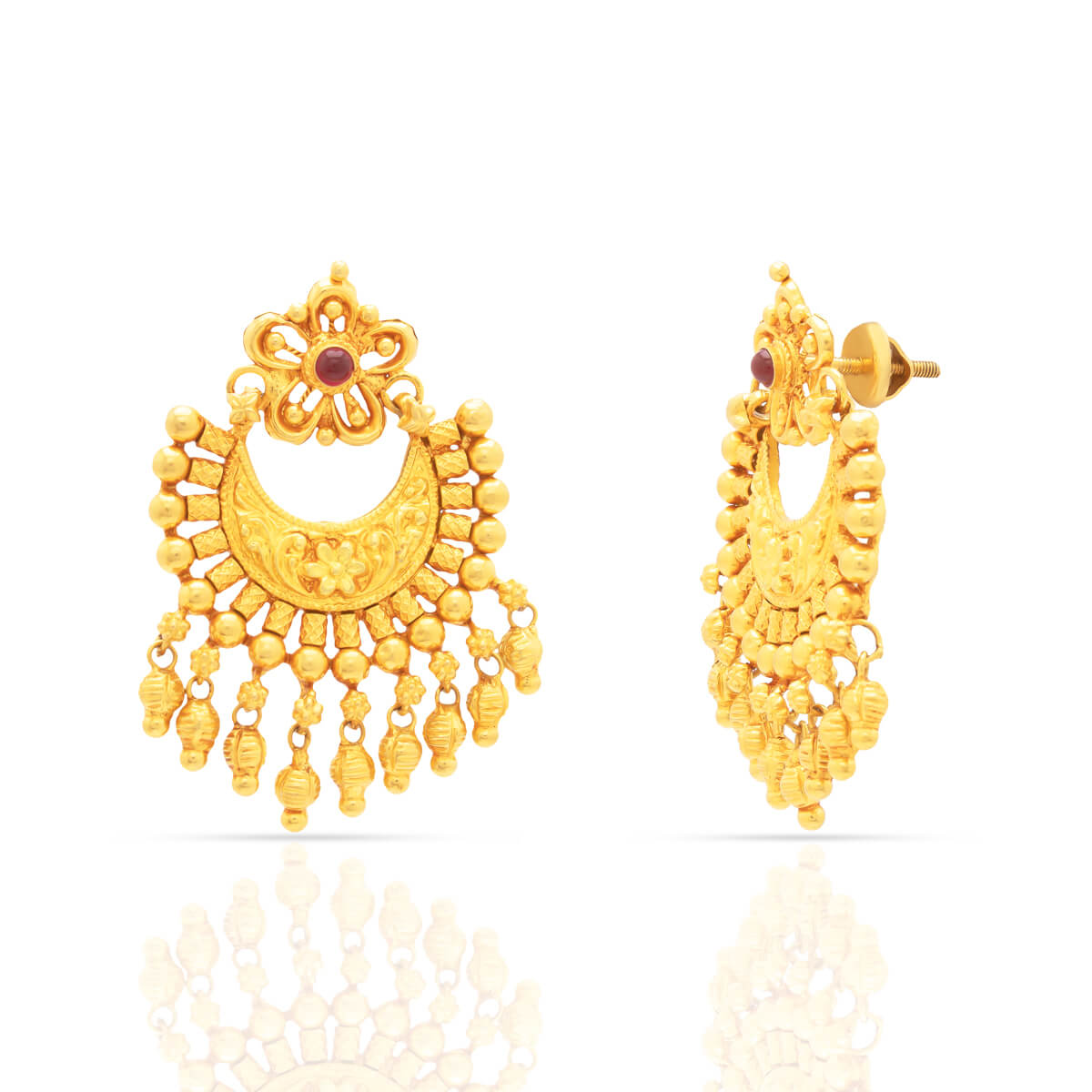 Royal Radiance Traditional Gold Chaand Bali