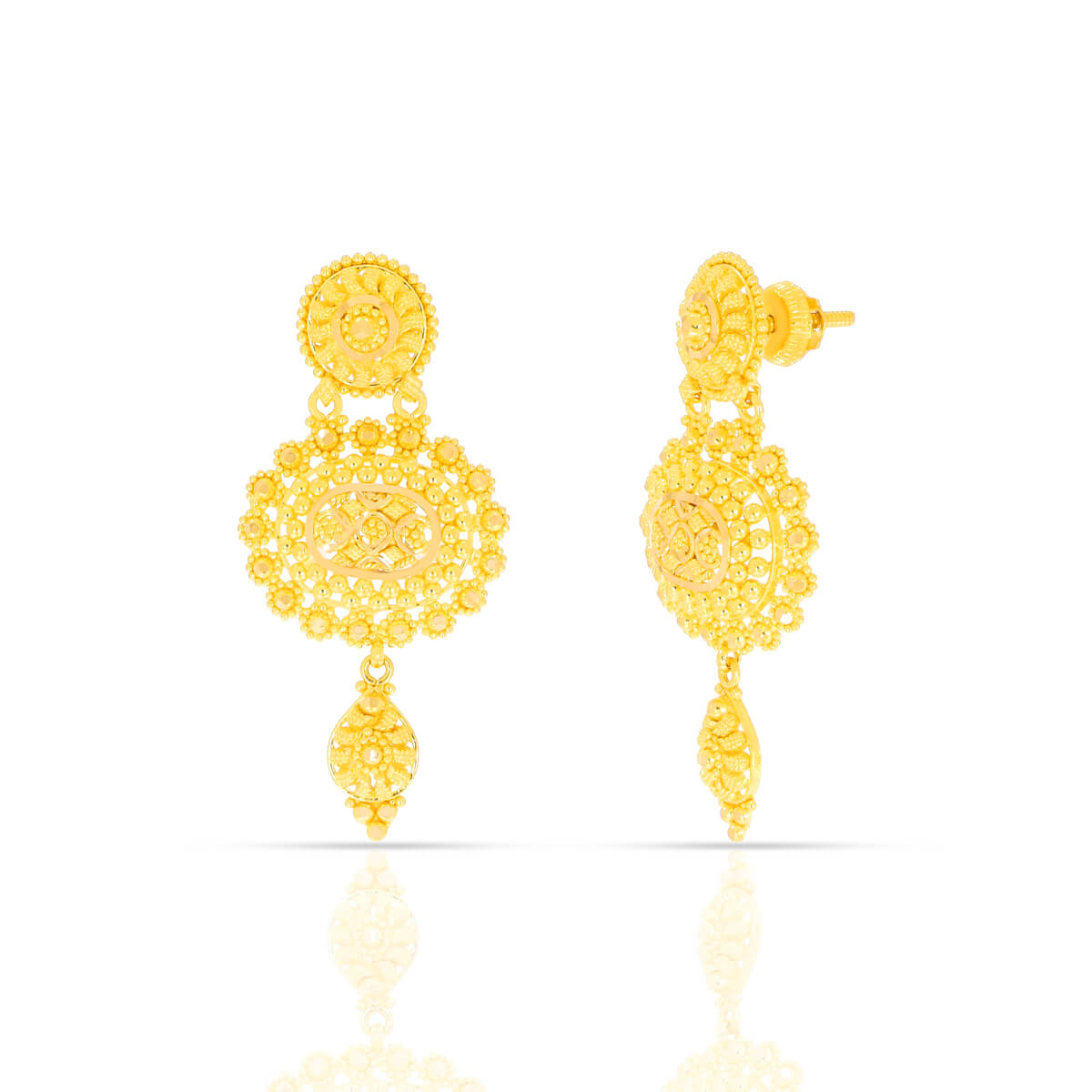 Gold Earring with Free Gold Coin