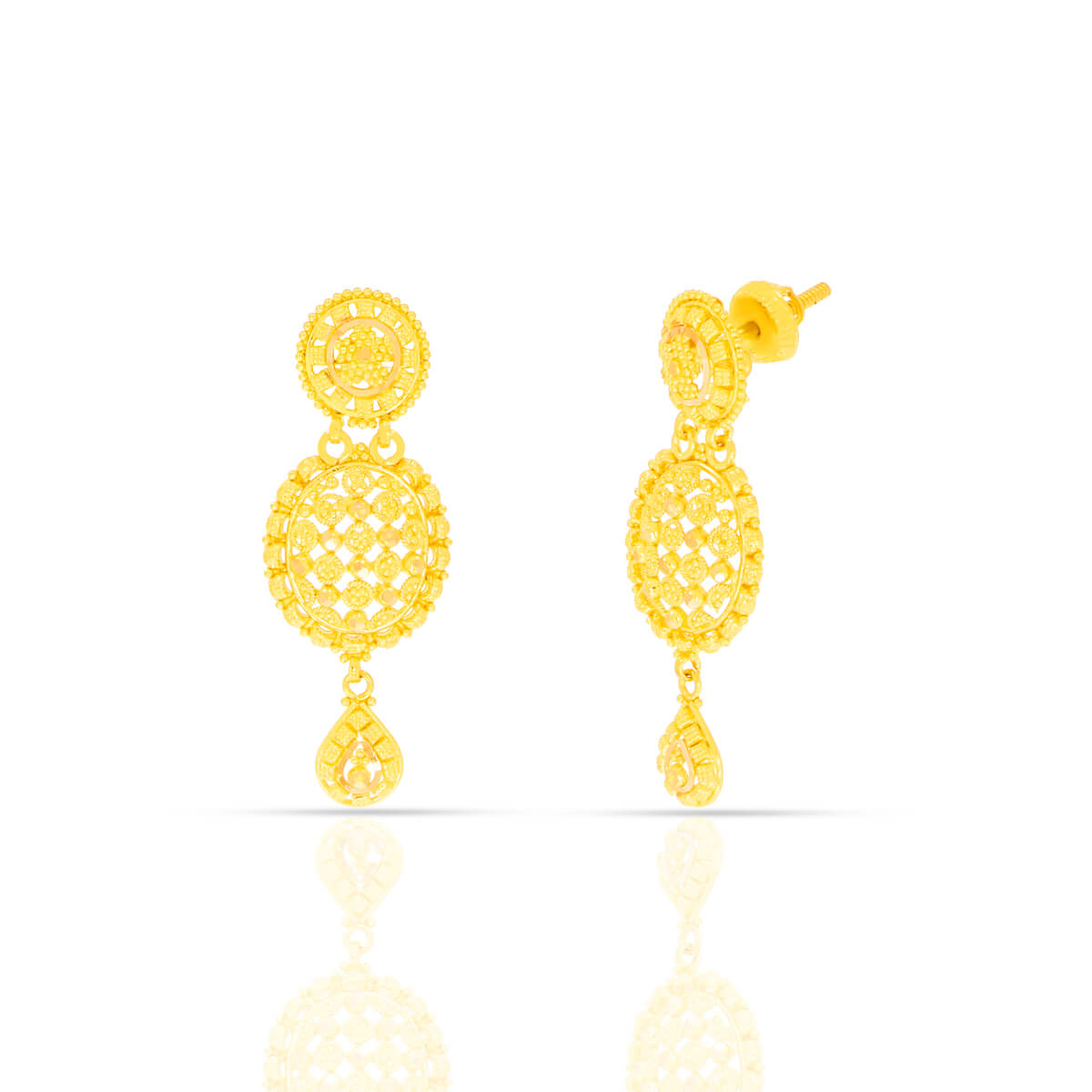 Gold Earring with Free Gold Coin