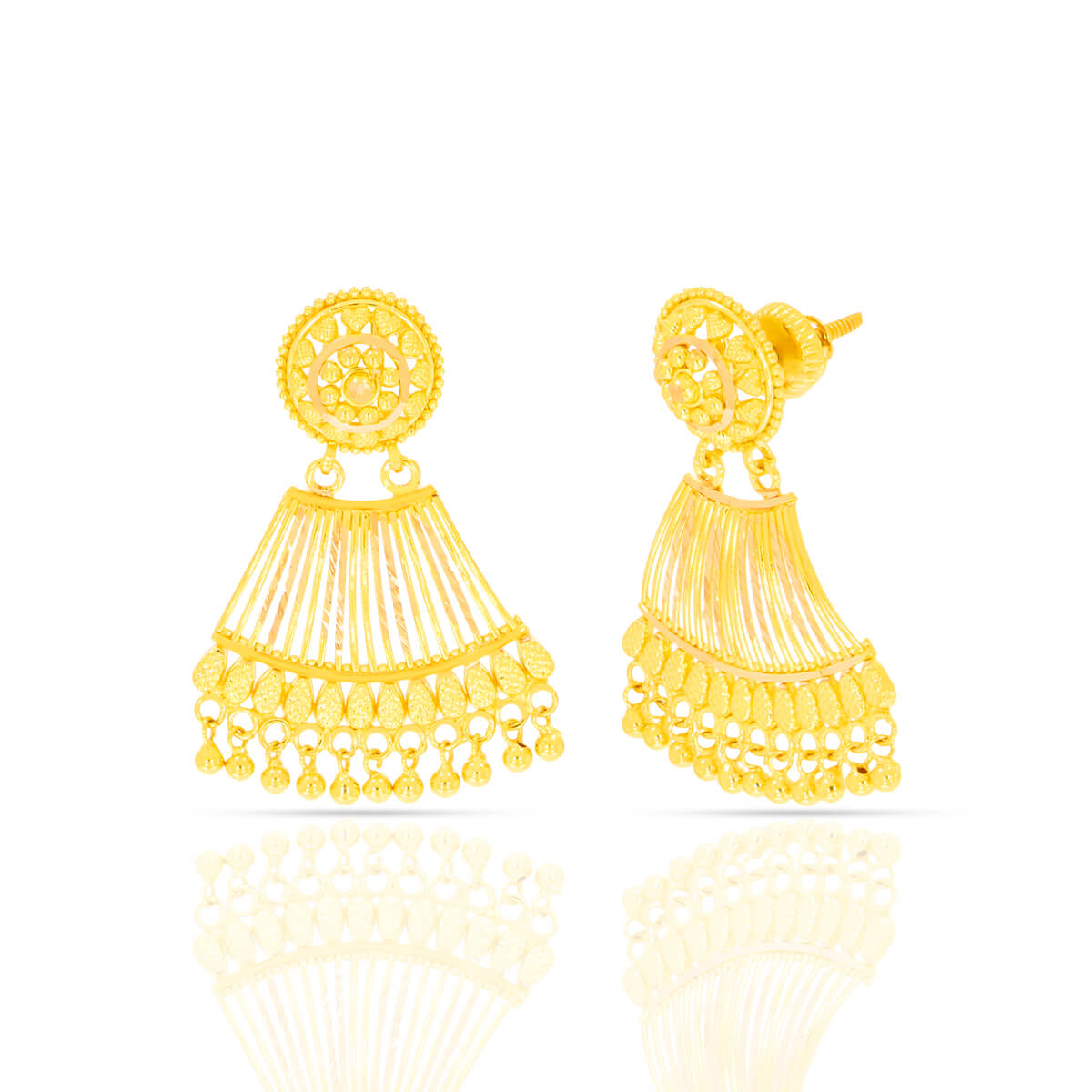 Gold Earring with Free Gold Coin