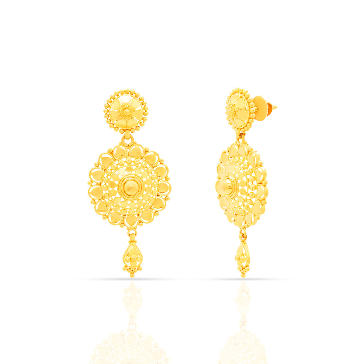 Gold Earring with Free Gold Coin