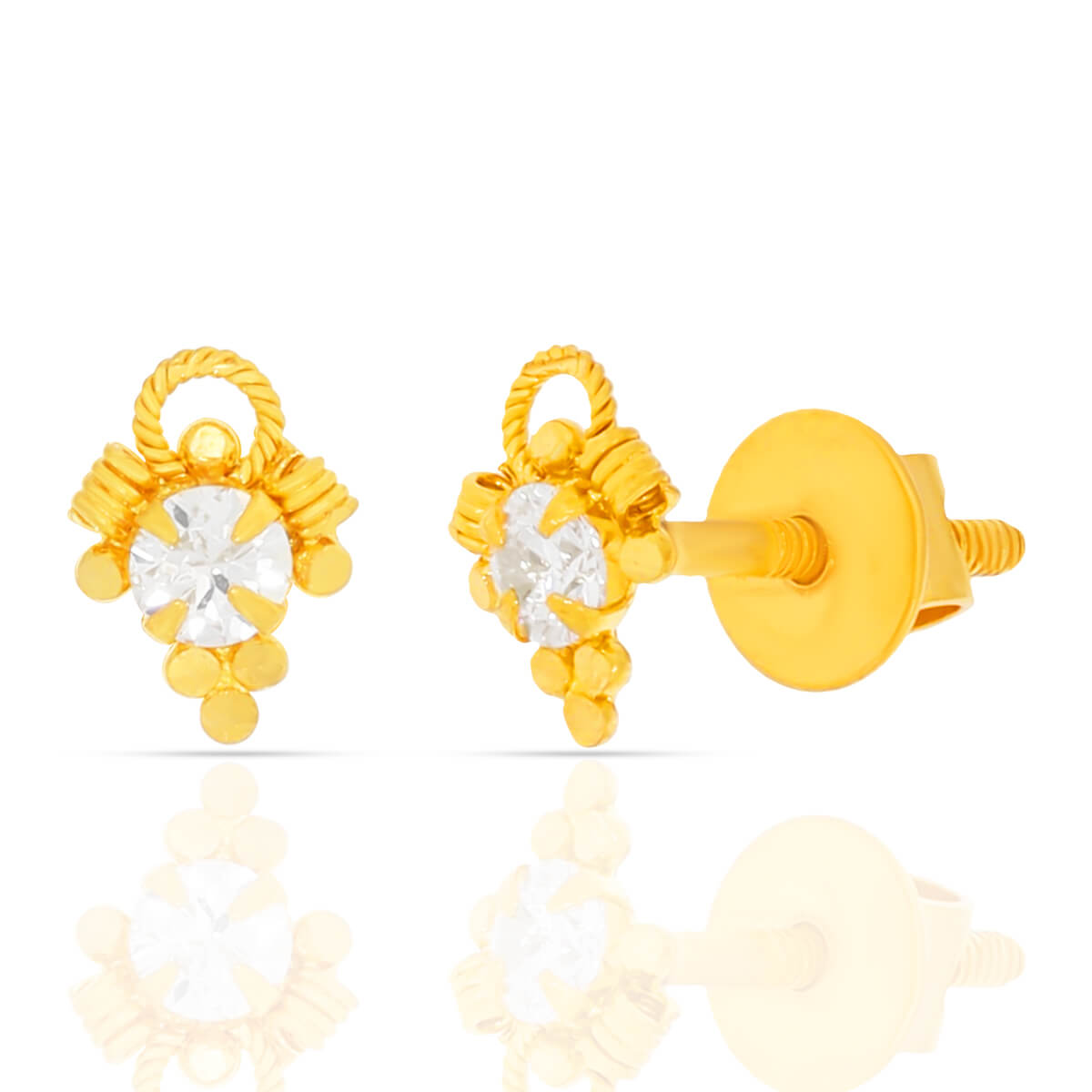 Classic Gold CZ Daily Earrings