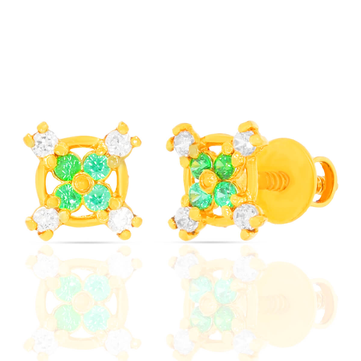 Minimalist Everyday Gemstone Studs with Free Gold Coin