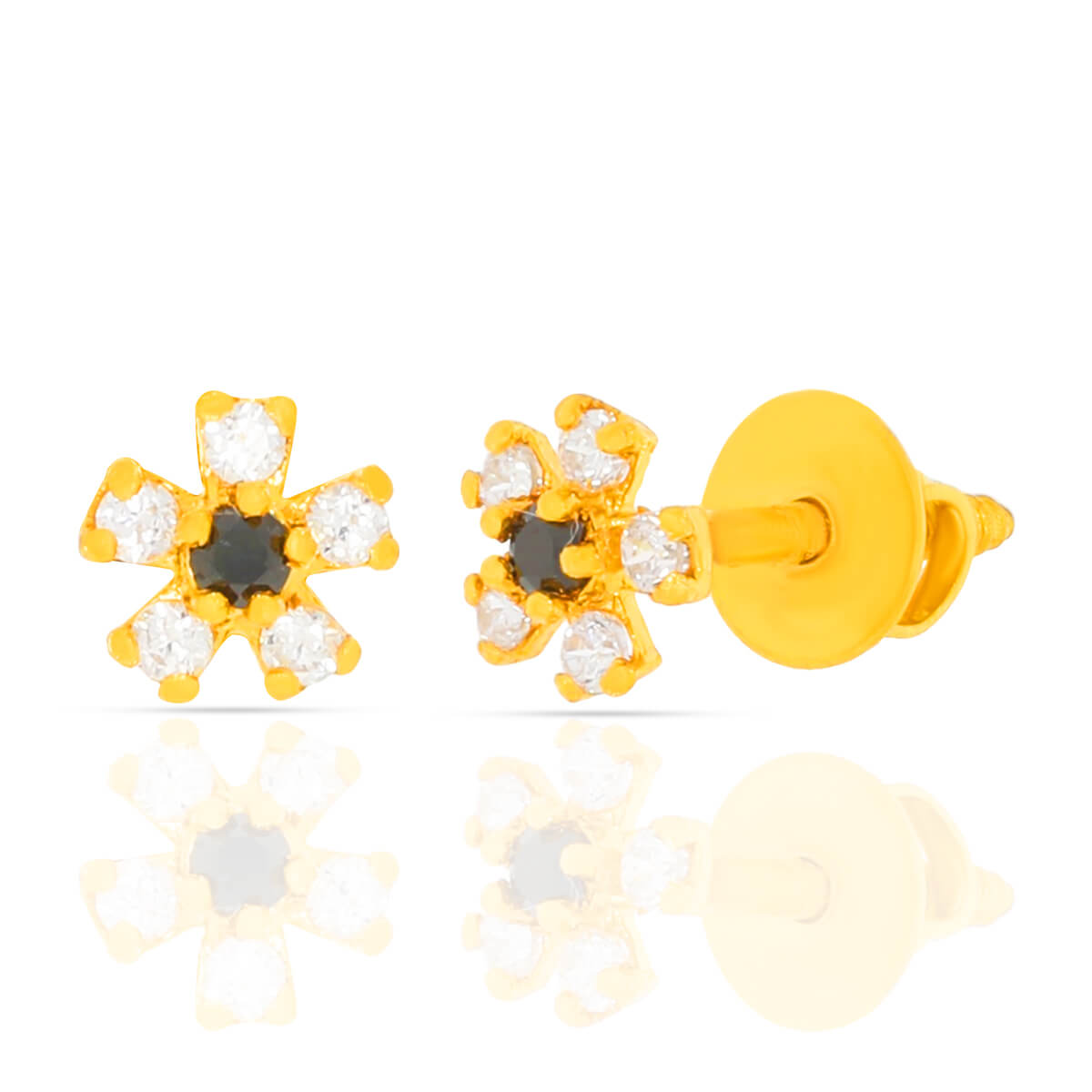 Tiny Everyday Gemstone Stud Earrings with Free Gold Coin